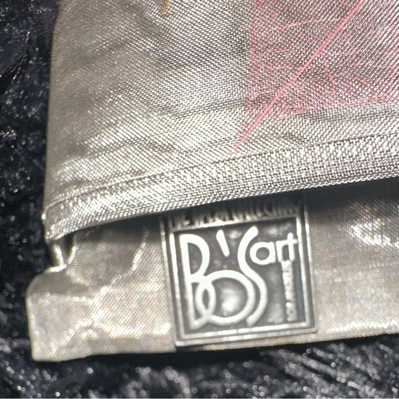 Bo’s Art Studio The Opera Collection Gray Leaf Pattern Evening Bag EUC - Picture 7 of 14